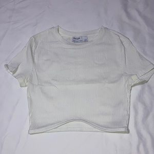 White baby tee